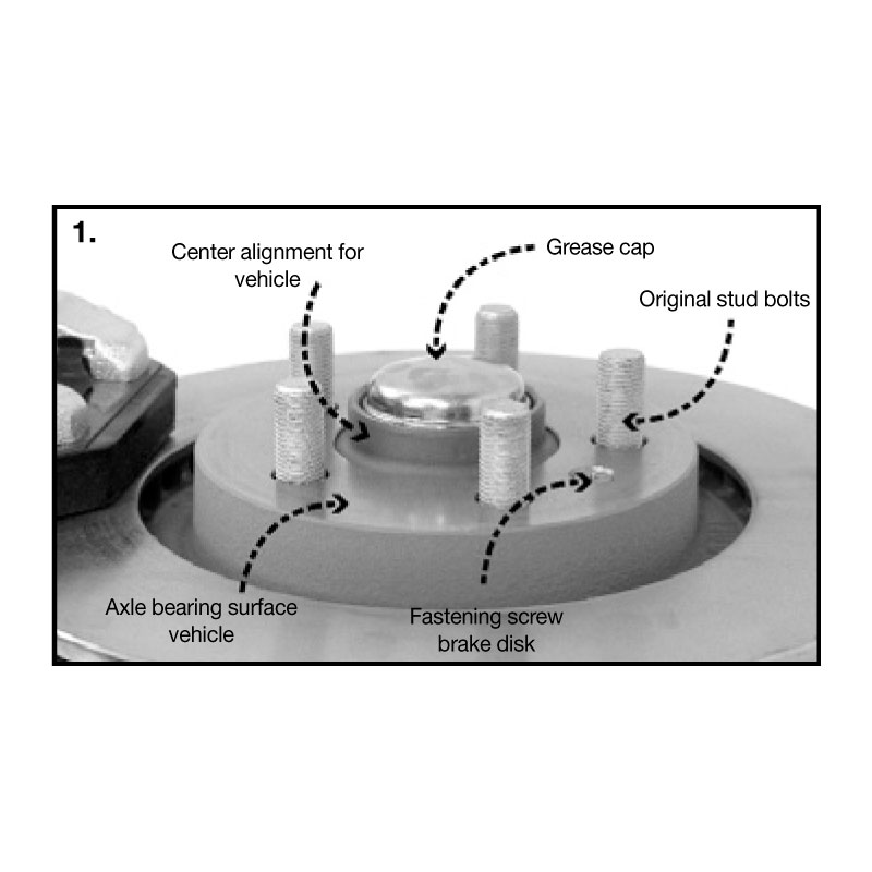 H&R DRS-Systeem Spoorverbreders 5mm 5x100 - Naaf 54,1mm - Boutmaat M12x1,5 -   Toyota