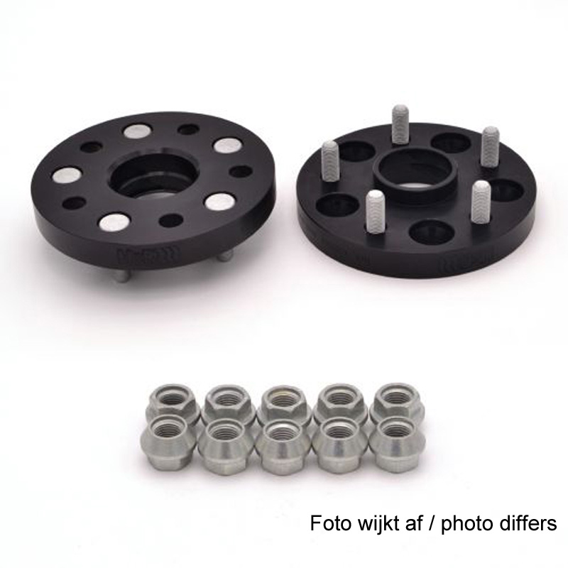 H&R DRM-Systeem Spoorverbreders 20mm 5x114,3 - Naaf 64,0mm - Boutmaat M14x1,5 -   Tesla - Zwart